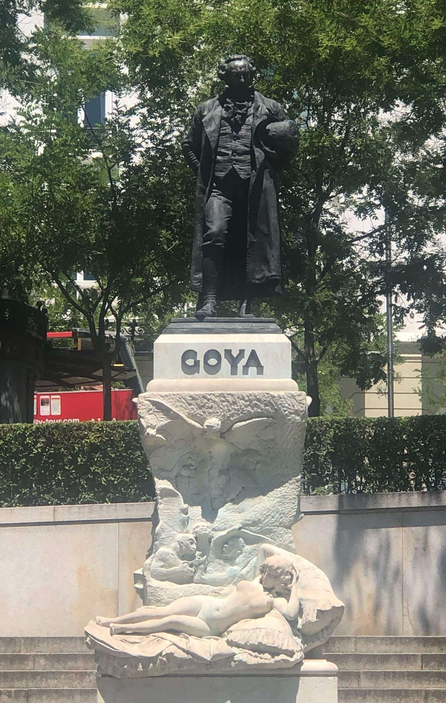 Goya Statue at the Prado Museum in Spain